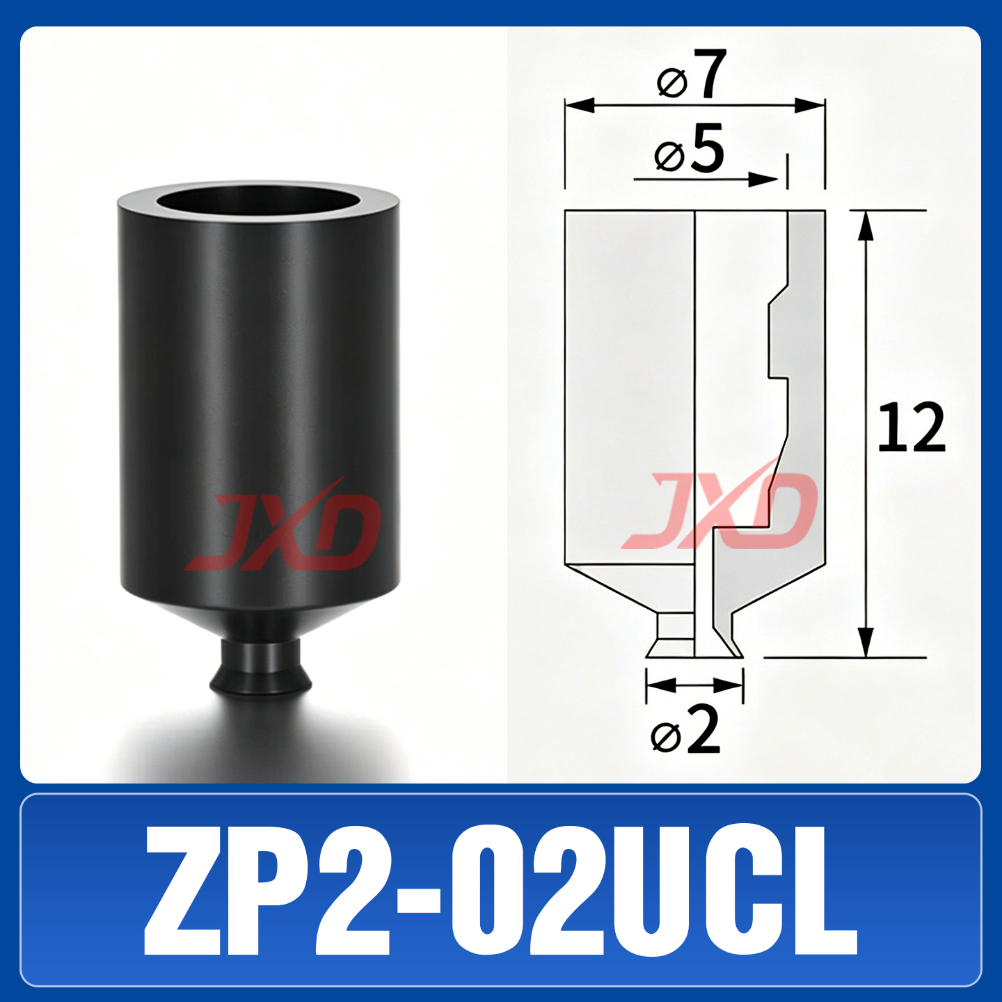 ZP2-02UCL Non-Marking Suction Cup - Image 1