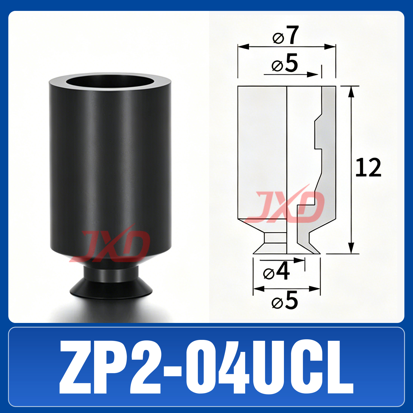 ZP2-04UCL Non-Marking Suction Cup - Image 1