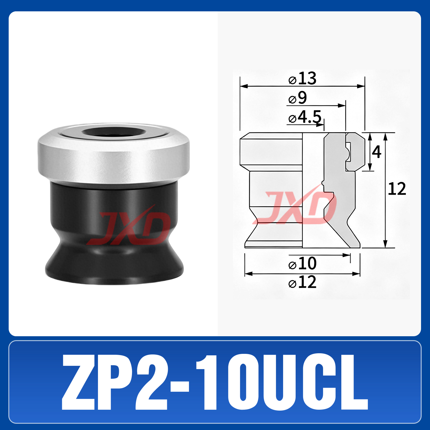 ZP2-10UCL-R Non-Marking Suction Cup - Image 1