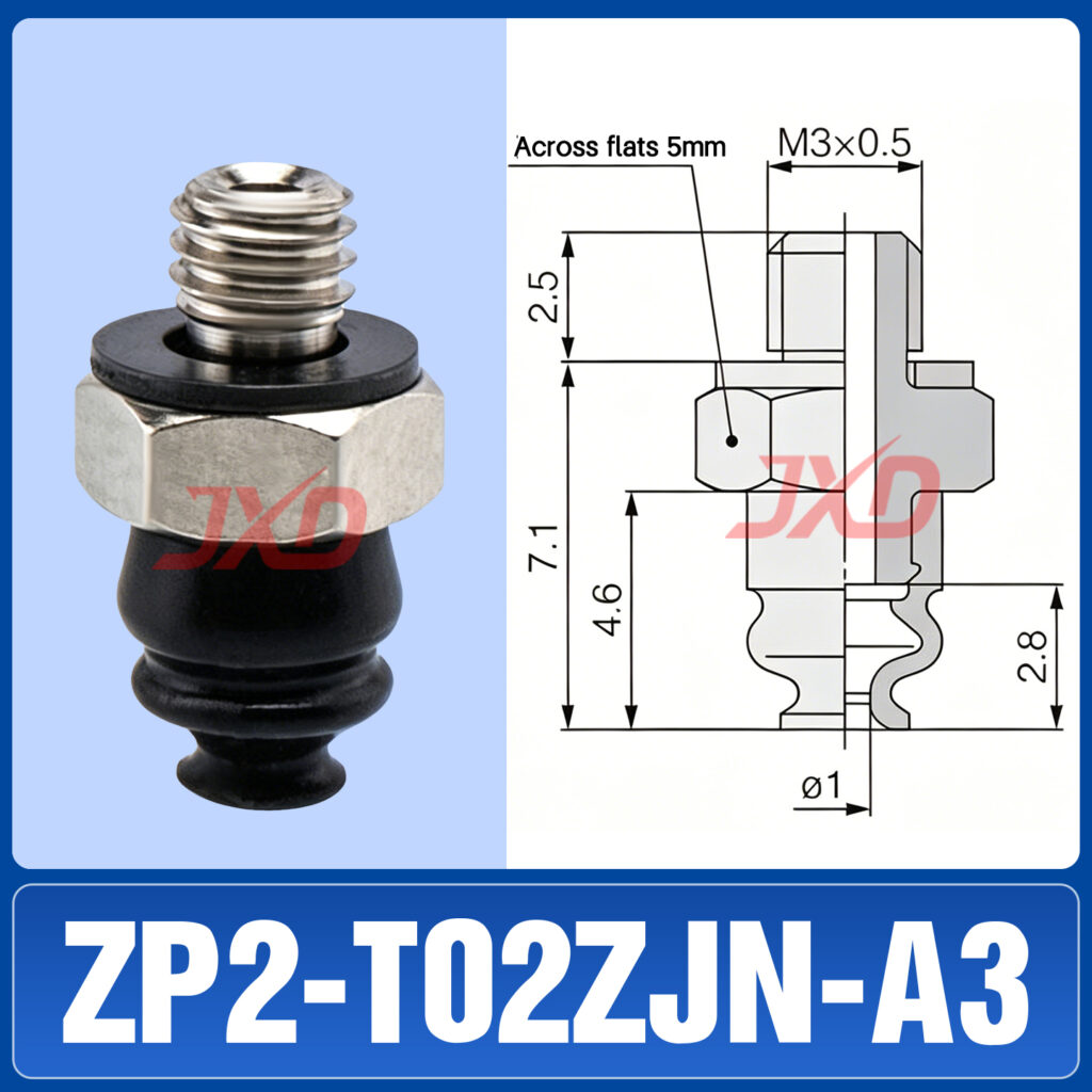 ZP2-T02ZJN-A3 Bellows Suction Cup