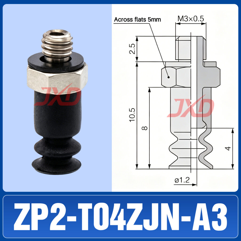 ZP2-T04ZJN-A3 Bellows Suction Cup