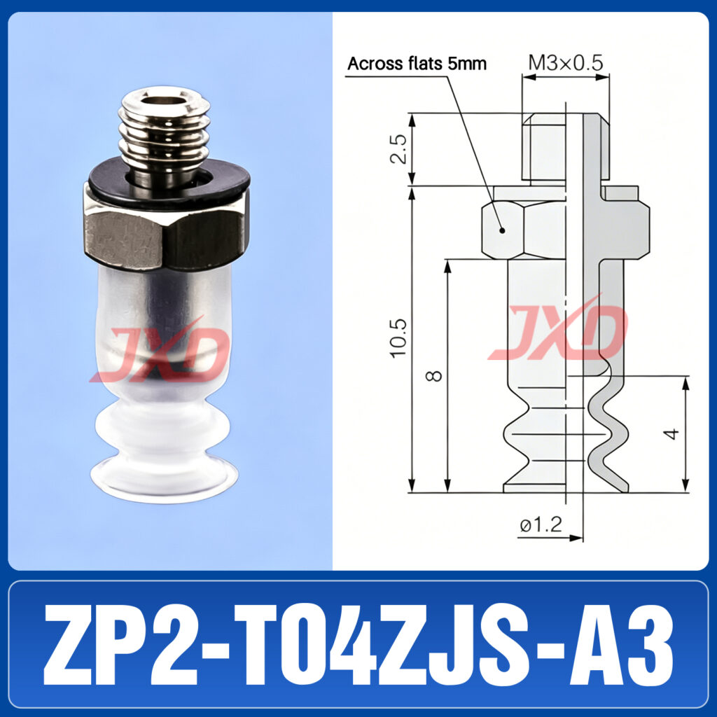 ZP2-T04ZJS-A3 Bellows Suction Cup