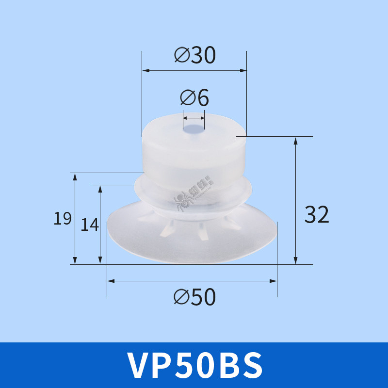 VP50BS ESD-Safe Single Bellows Suction Cup
