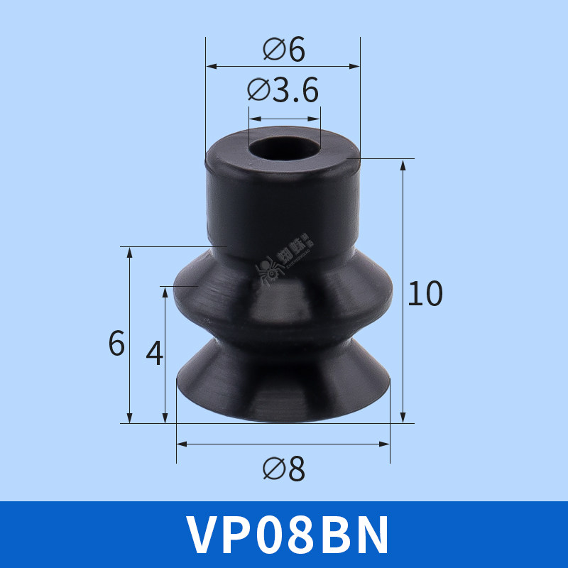 VP8BN Single Bellows Suction Cup