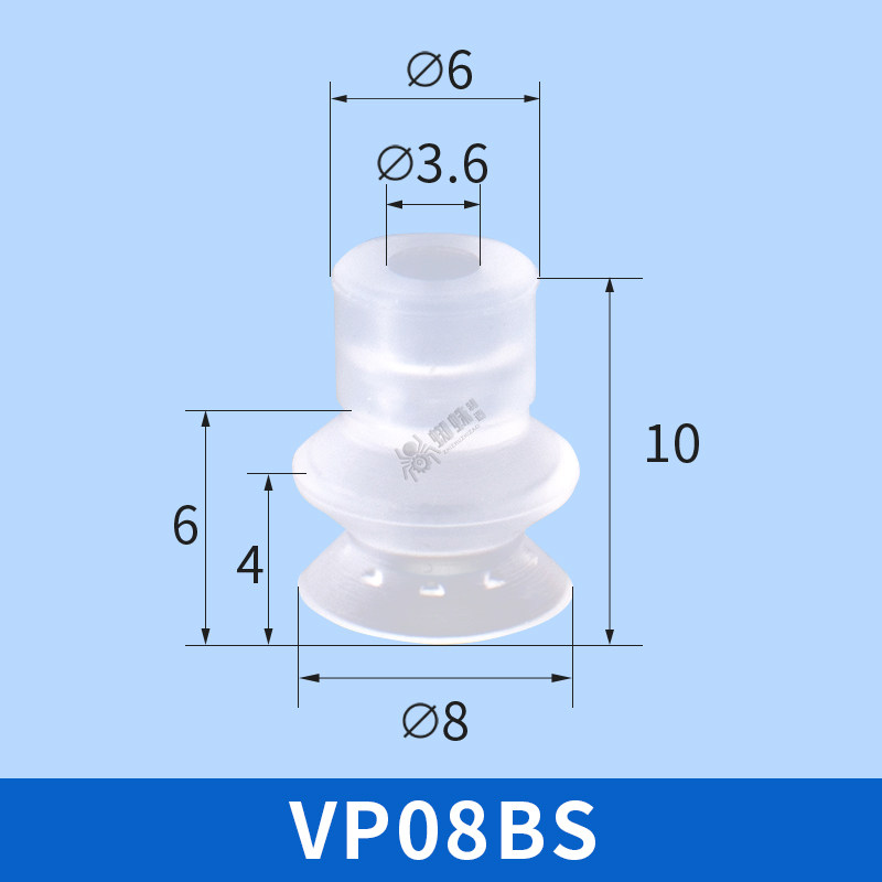 VP8BS Single Bellows Suction Cup