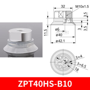 ZPT40HS-B10 Heavy-Duty Suction Cup